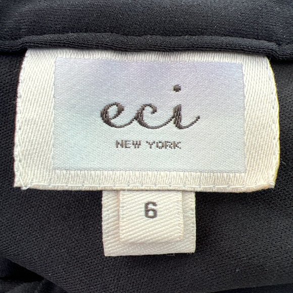 Eci New York Sleeveless V-Neck Floral Print Maxi Dress Pink/Black Multi Size 6 - Picture 8 of 10